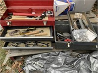 2 toolboxes with tools