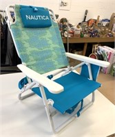 Nautica Adjustable Beach Chair Backpack & Lounge