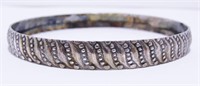 Vtg Sterling Silver 925 Bangle Bracelet 11.6g