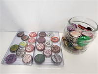 Vintage Lot Of Bottle Caps 1940's - 80's Included