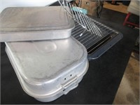Roasting/Broiler Pan Covered Cake Pan, Cool Rack