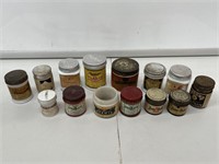 Box Lot of Vintage Labeled Ointment Jars