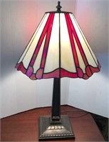 Stained Glass Mission Style Lamp 22” H, Shade