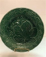 Green Glazed Plate 10”