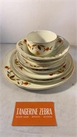 Halls Autumn Leaf Table Setting for One