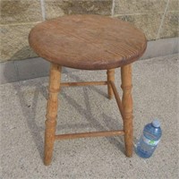 Wooden Stool 17.5" High