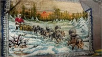 Dog Sled Team Tapestry