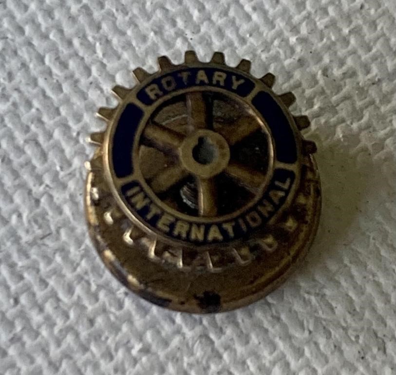 10K Gold Rotary International Pin