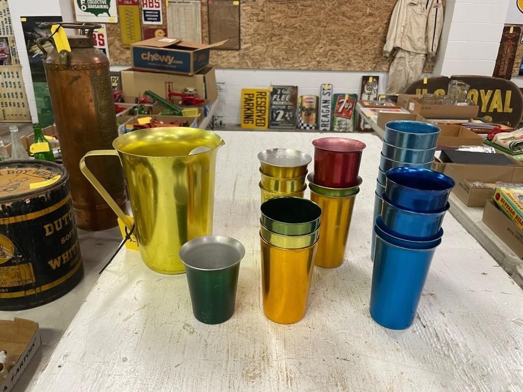 Mid Century Modern Cups and Pitcher