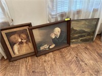 3 framed pictures