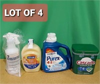 Lot of 4, various detergents, handsoap and insect