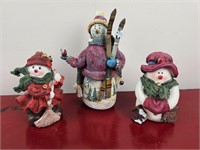 Cute Snowman Lot of 3- See Pictures