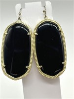 Kendra Scott Black "Rayne" Earrings