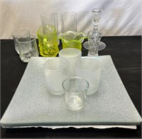 Glassware & Silver Sparkling Chargers