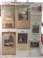 Newcastle calendars 1947,1949,1968,1973,1974,1982