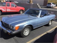 1985 Mercedes Benz 380 SL w/Hard and Soft Top