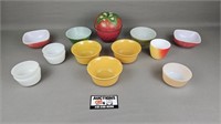 Bowls: Fire-King, Pyrex, Anchor Hocking