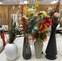 Vases and Artifical Flowers