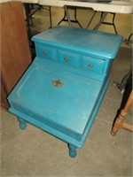 PAINTED 1 DRAWER WITH LIFT TOP FRONT SIDE TABLE