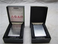 2 Zippo Lighters W/Boxes, Brand New, Never Used