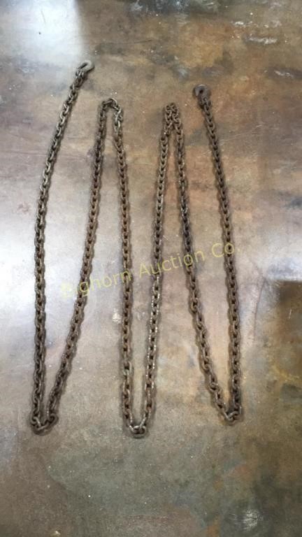 Log/Tow Chain w/ Hook on Each End  5/16" x