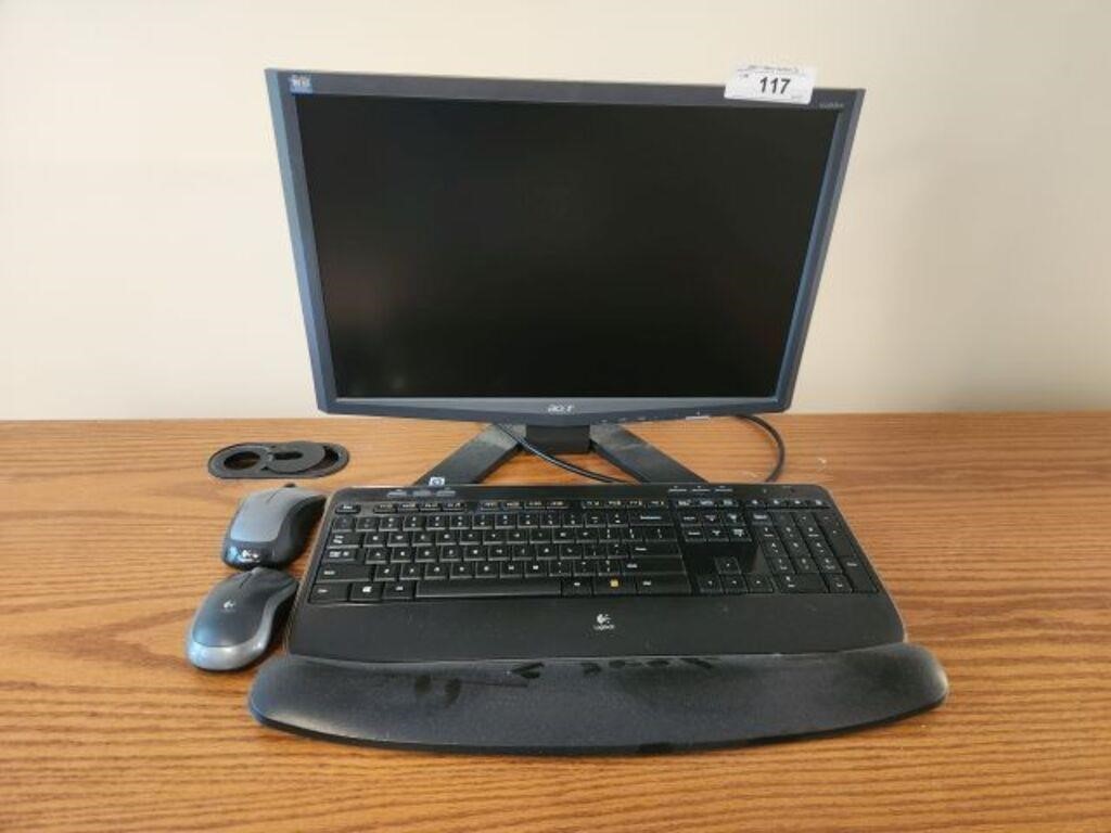ACER MONITOR AND KEYBOARD