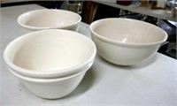 3 Stoneware Mixing Bowls