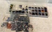 Glass Jewelry Beads In Cases V6B