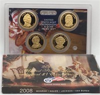 2008 United States Presidential $1 Coin Proof Set