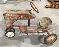 Wards Garden Mark metal pedal tractor