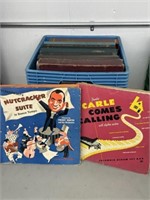 Vintage 78s Book Sets in Milk Crate