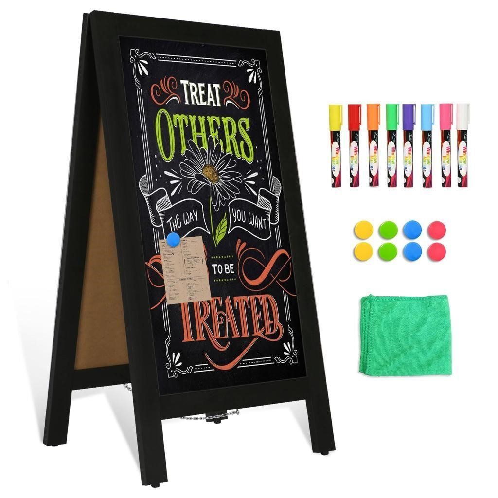 4 THOUGHT A Frame Chalkboard 40  x 20   Chalk