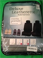 DELUXE LEATHERETTE BUCKET SEAT COVERS