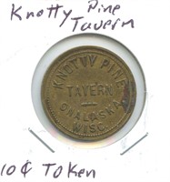 Knotty Pine Tavern 10¢ Token