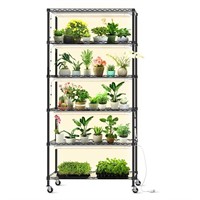 Bstrip DIY Plant Shelf with Grow Light, Grow