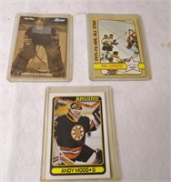 3 Vintage NHL Hockey Cards