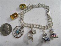 7" Charm Bracelet Jewelry Sterling SouthWest Charm