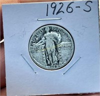 1926 S SILVER STANDING LIBERTY QUARTER