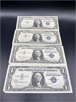 4-$1 Silver Certificates