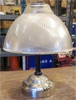 Vintage Gas Lamp with Glass Shade!
