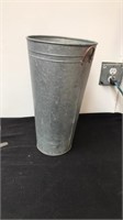 16” metal vase