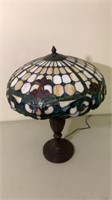 Table Lamp with Tiffany Style Stained Glass Shade