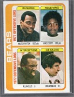 Walter Payton Bears Team Leaders 1978 Topps #504