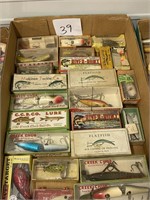 Misc. Fishing lures and boxes