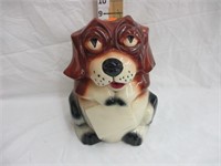 McCoy Puppy with Sign cookie jar
