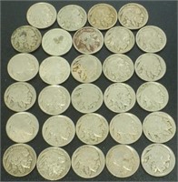 29 Buffalo Nickels - Some Visible Dates