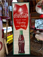 18 x 54” Metal Embossed Coca-Cola Sign