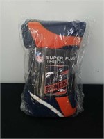 NFL super plush throw blanket Denver Broncos