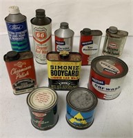 10 full cans of automotive products