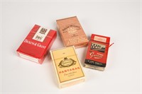 LOT OF 4 CIGARETTE PACKAGES / NOS
